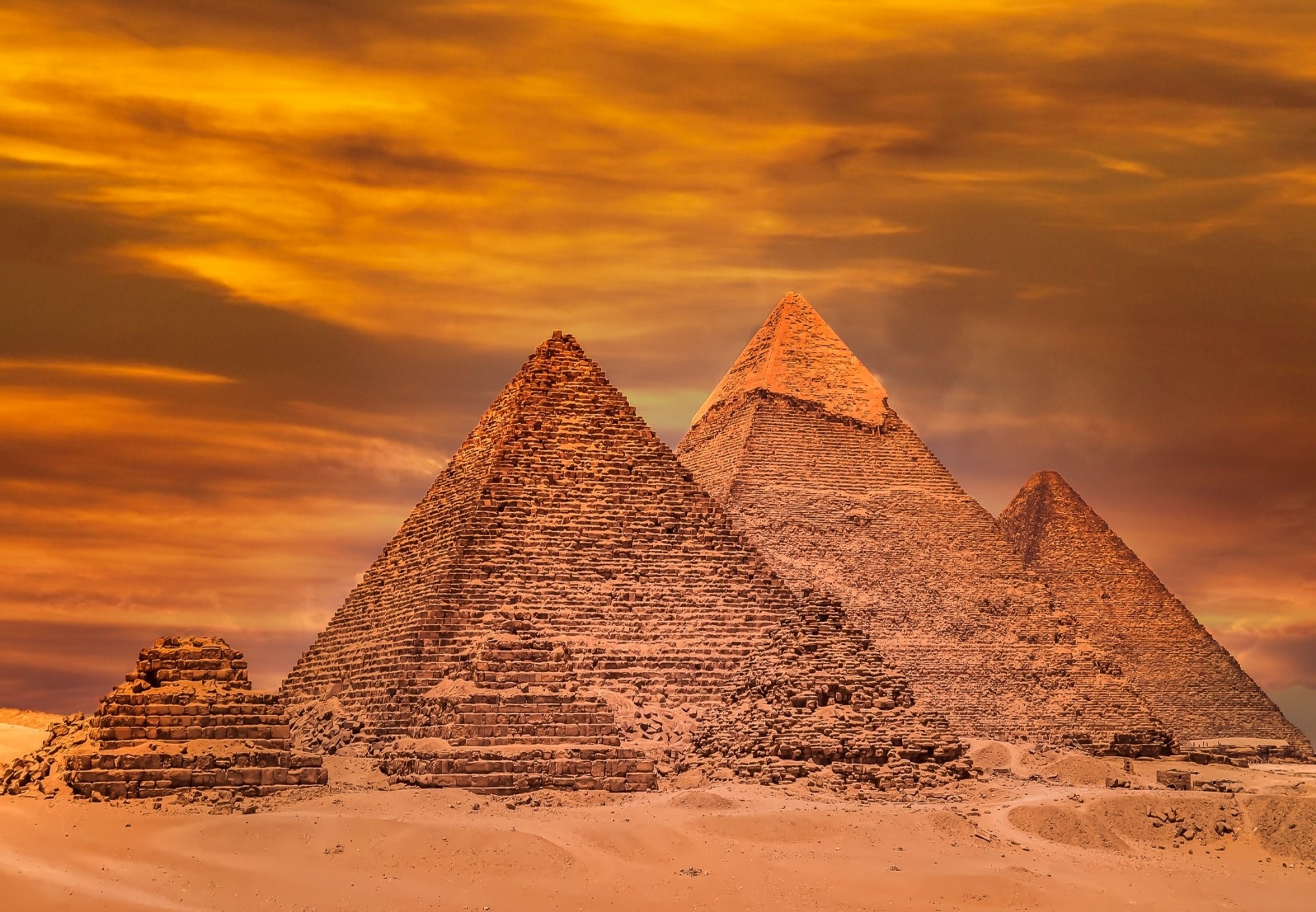 Kheops-pyramiden i Egypt